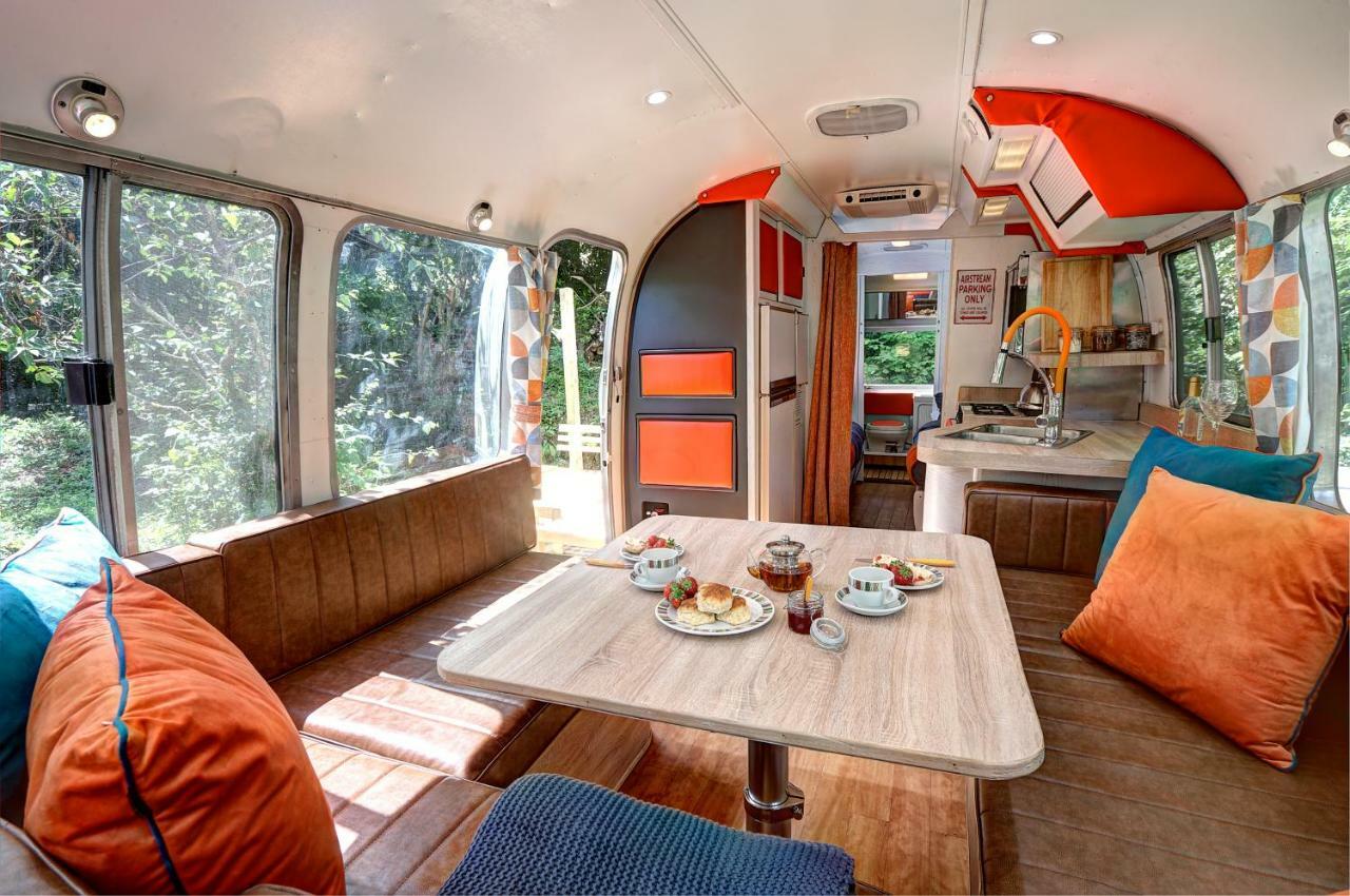 Glamping 1970 American Airstream Motorhome Holiday home Ponsanooth